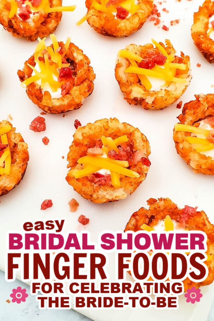 bridal shower finger foods-Loaded Tater Cups