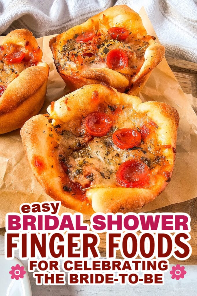 bridal shower finger foods- Pepperoni Pizza Puffs
