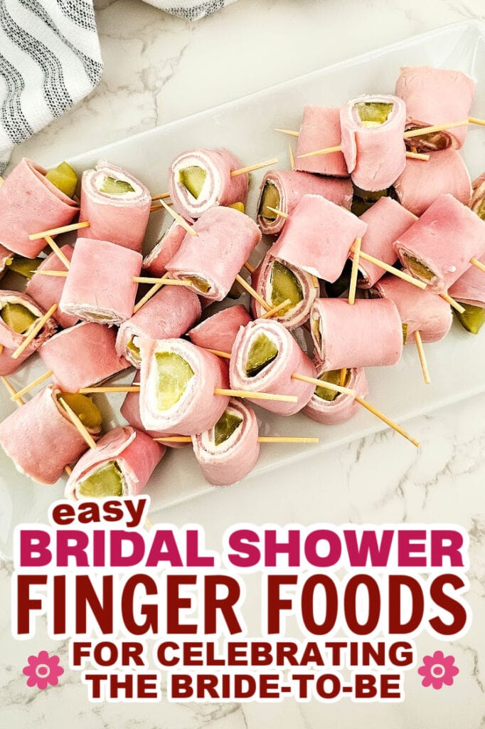 bridal shower finger foods-Pickle Ham Rolls