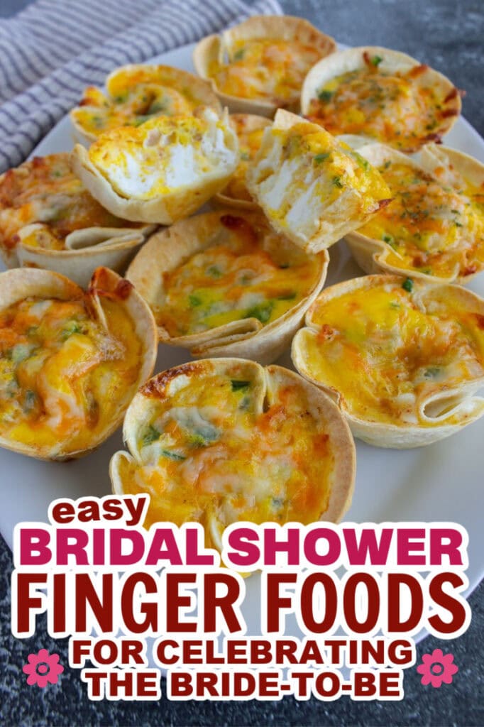 bridal shower finger foods- Three Cheese Mini Quiches