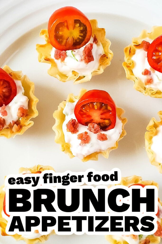 brunch appetizers - BLT Phyllo Party Bites