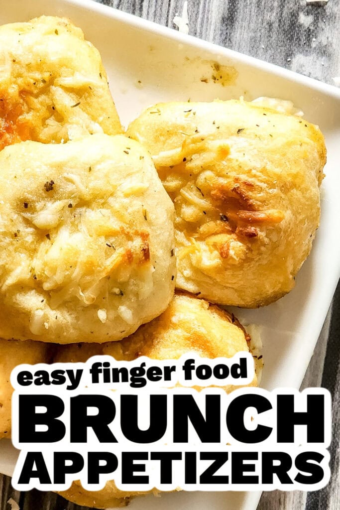 brunch appetizers -Cheesy Pepperoni Pizza Biscuits