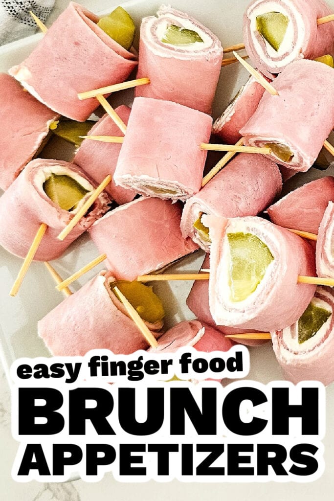 brunch appetizers - Pickle Ham Rolls