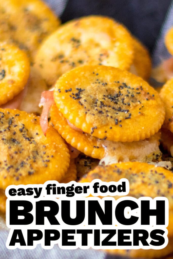 brunch appetizers - Ritz Ham Sandwiches