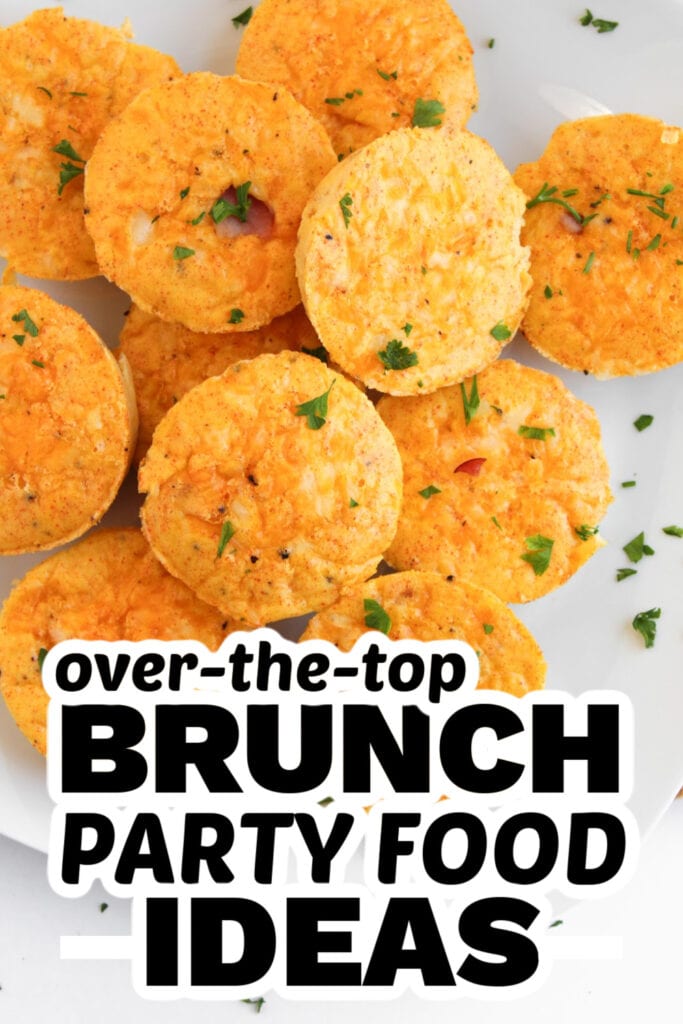 brunch party food ideas - Classic Ham & Cheese Egg Bites