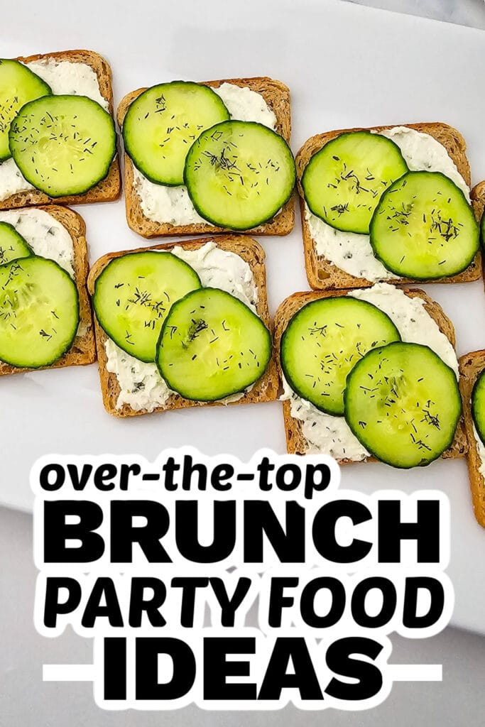 brunch party food ideas - Fresh Cucumber Sandwiches (1)