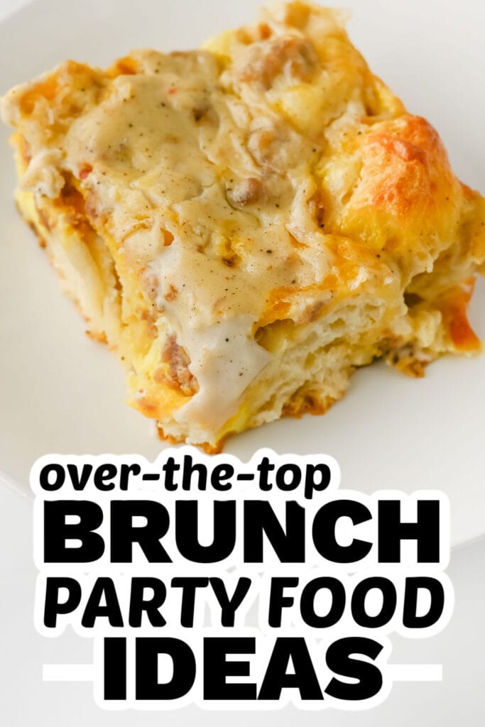 brunch party food ideas - Sausage and Gravy Biscuit Casserole
