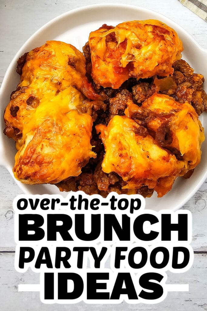 brunch party food ideas - Sloppy Joe Biscuit Casserole