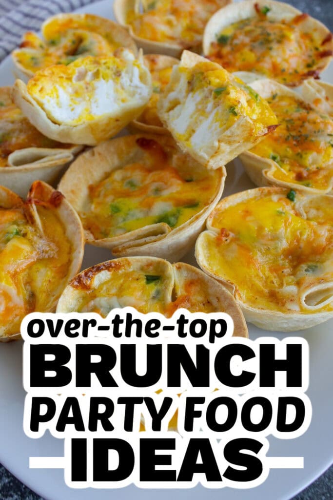 brunch party food ideas - Three Cheese Mini Quiches