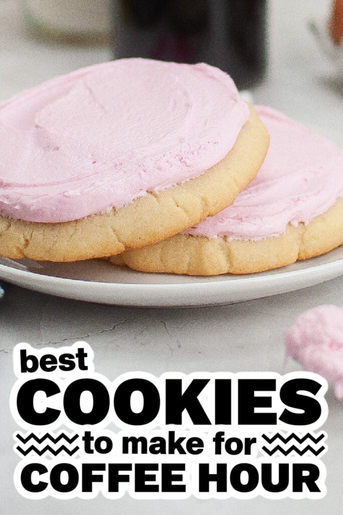 cookies for coffee hour - Copycat Crumbl Pink Sugar Cookies