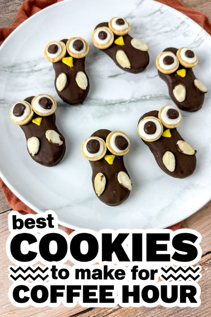 cookies for coffee hour - Nutter Butter Owl Cookies