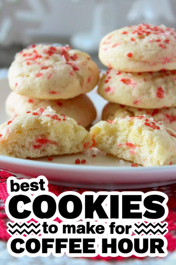 cookies for coffee hour - Peppermint Cheesecake Cookies