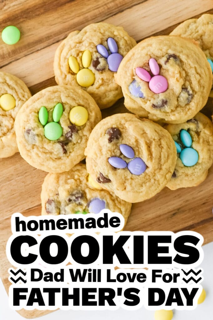 cookies for father's day - Bunny M&M Cookies copy