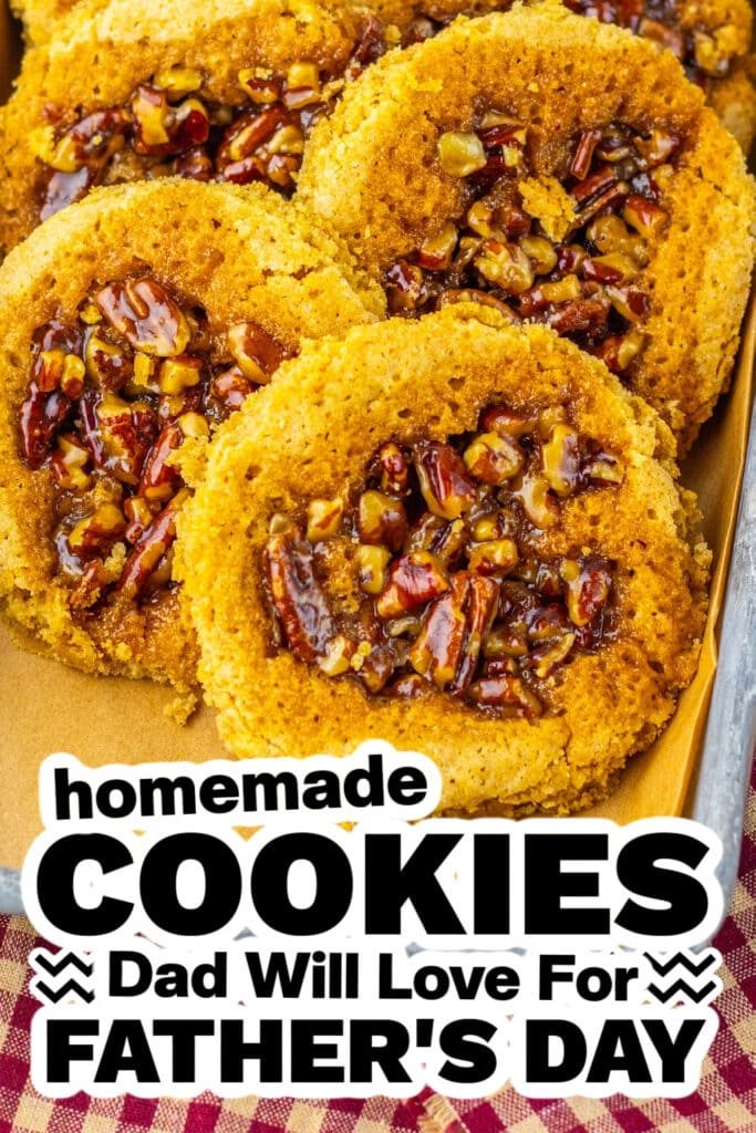 cookies for father's day - Buttery Pecan Pie Cookies copy