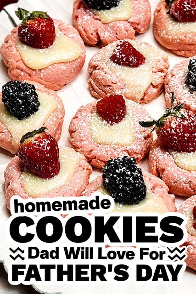 cookies for father's day - Fresh Berry Pink Sugar Cookies copy