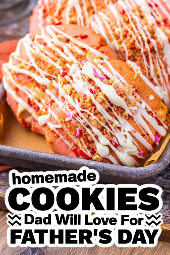 cookies for father's day - Soft Strawberry Crunch Cake Cookies copy