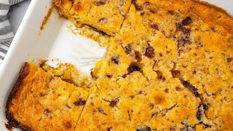 cranberry cornbread casserole featured image