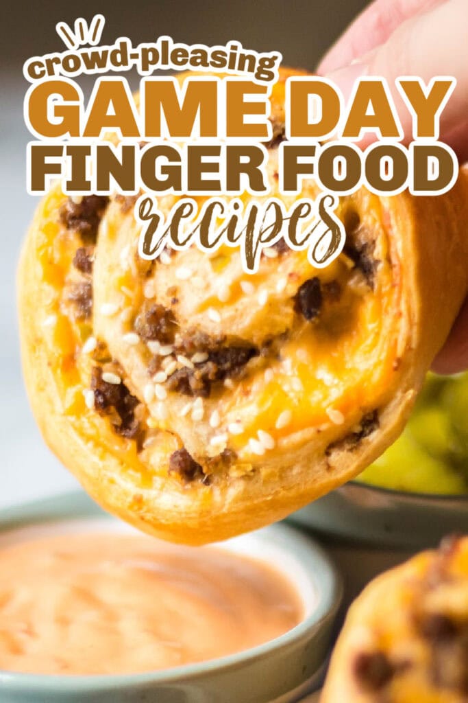 game day finger foods - Big Mac Pinwheels