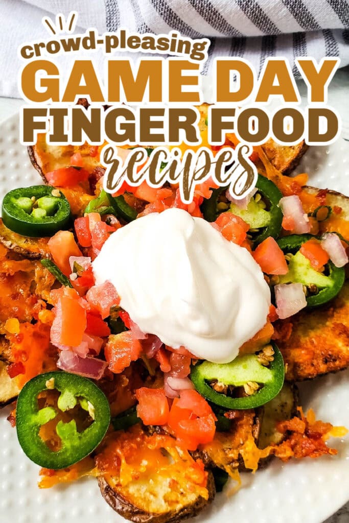 game day finger foods -Cheesy Baked Irish Nachos
