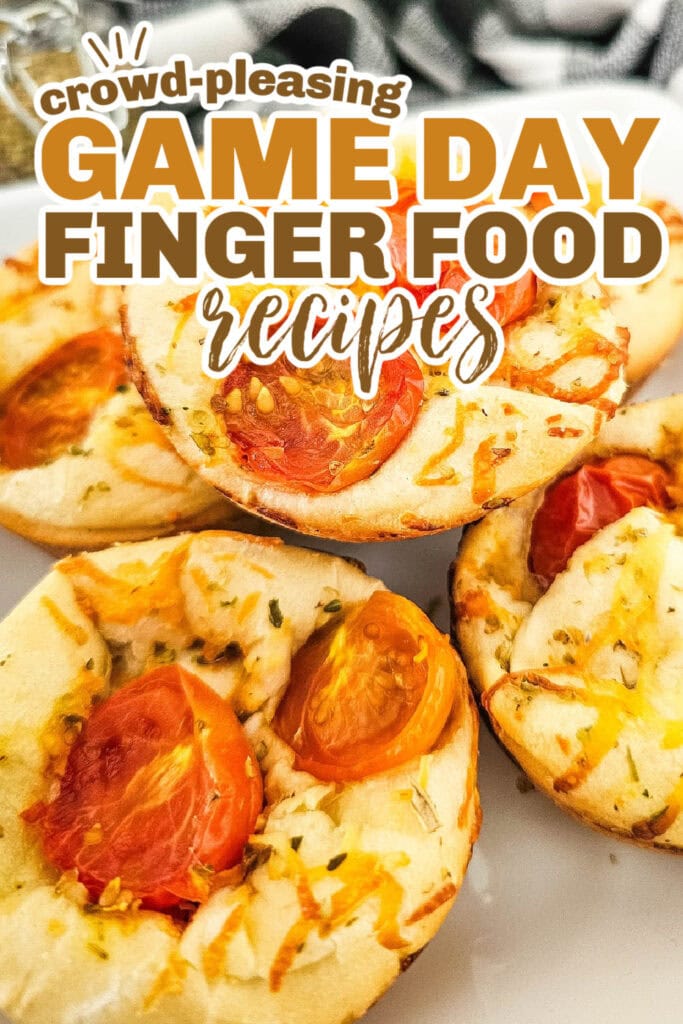 game day finger foods - Cheesy Tomato Focaccia Rolls