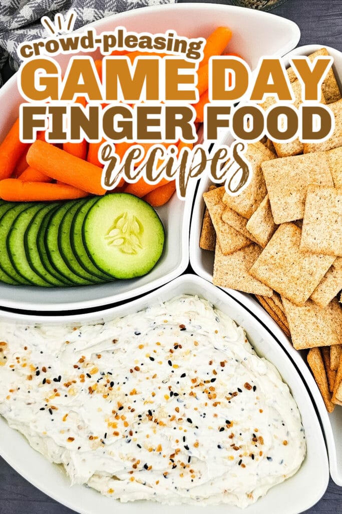 game day finger foods -Everything Bagel Dip