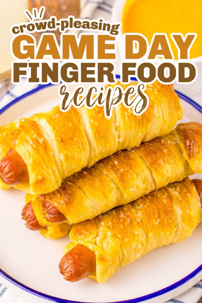 game day finger foods - Homemade Pretzel Dogs