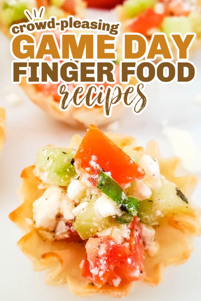 game day finger foods -Mediterranean Feta Bites