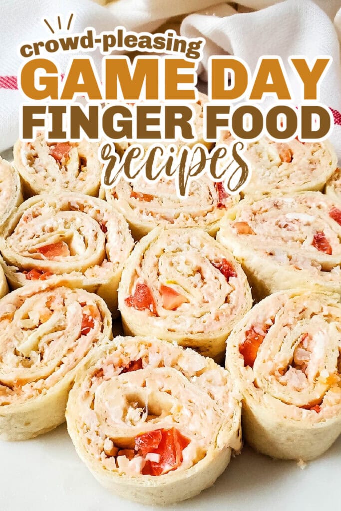game day finger foods -Seafood Pinwheels