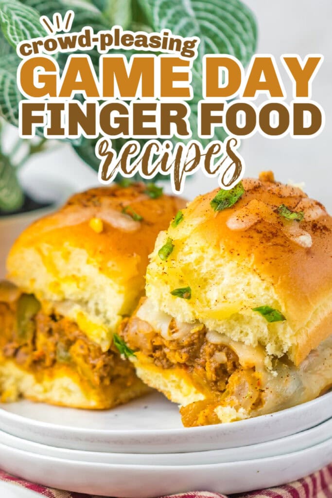 game day finger foods -Sloppy Joe Enchilada Sliders