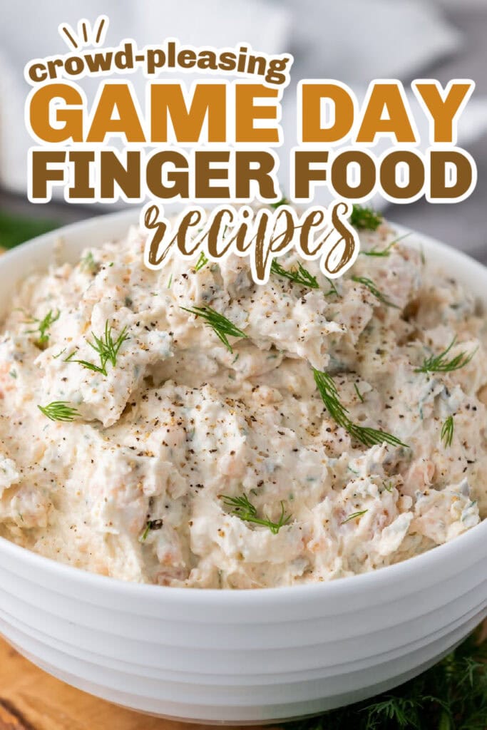 game day finger foods -Smoked Salmon Dip