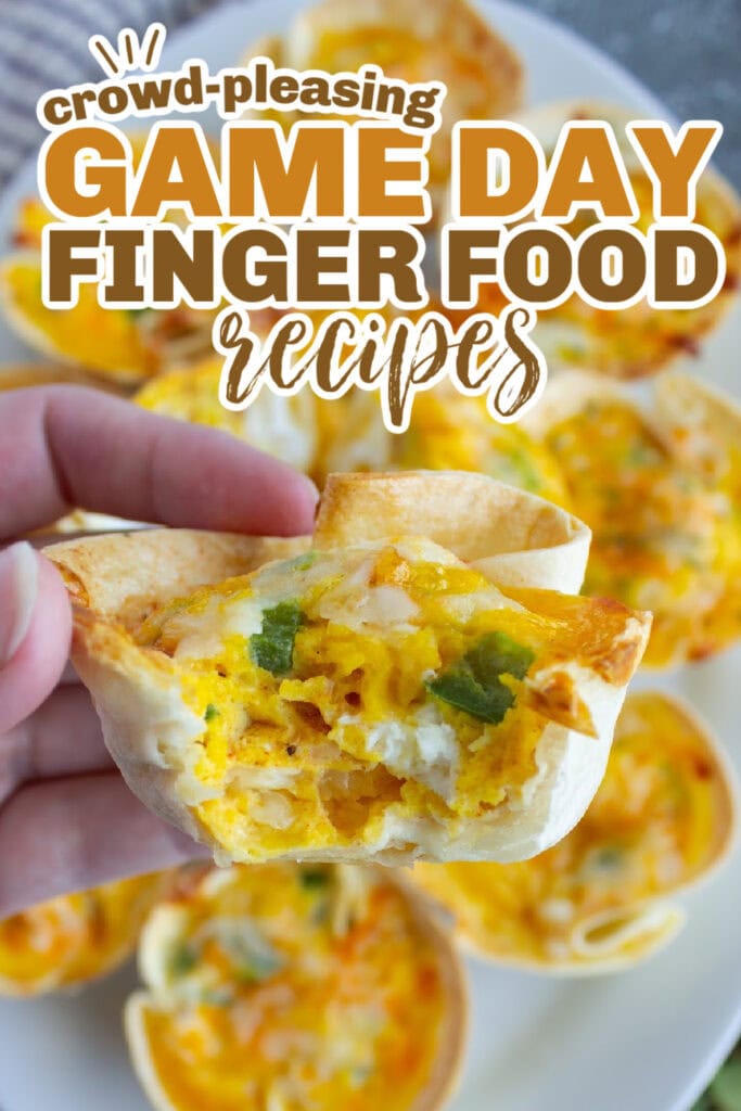 game day finger foods - Three Cheese Mini Quiches