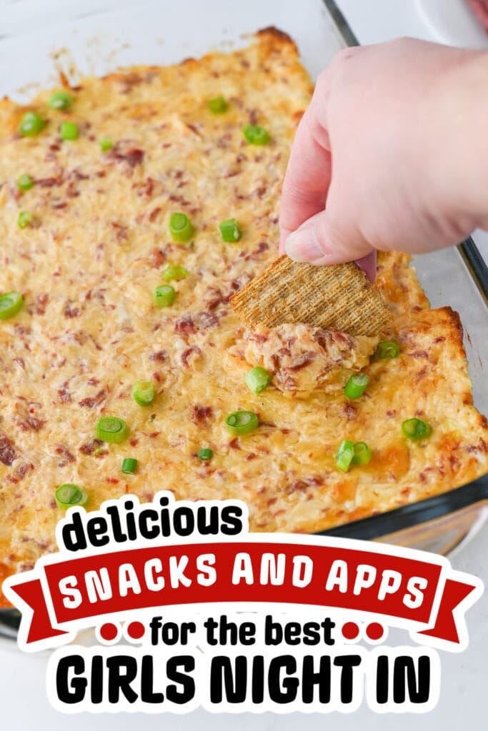 girls night snacks -Cheesy Reuben Dip