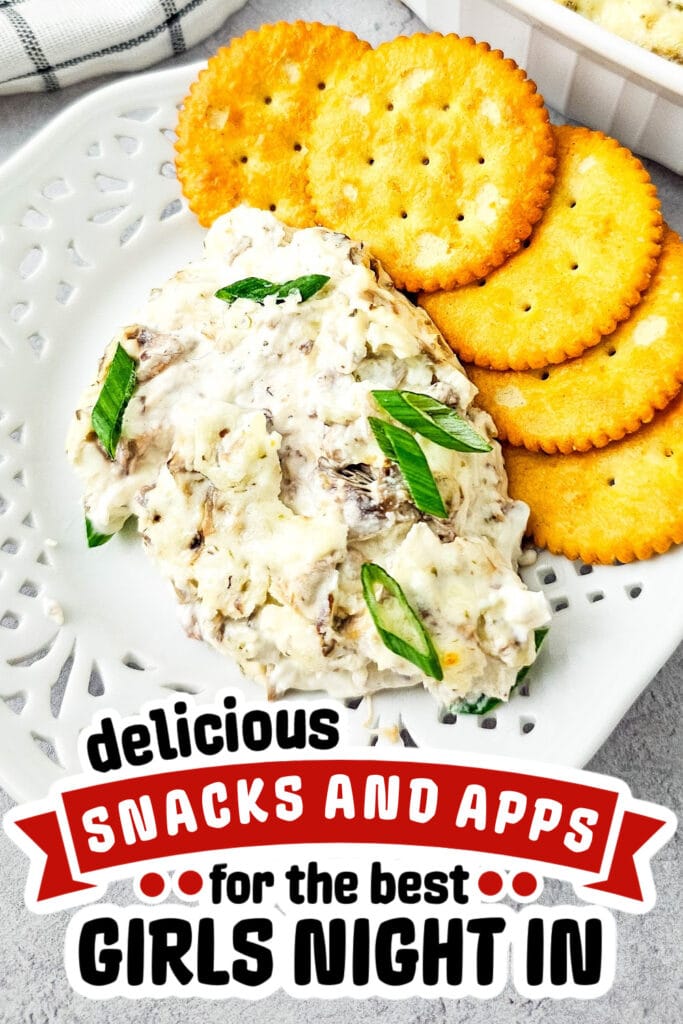 girls night snacks -Creamy Baked Mushroom Dip