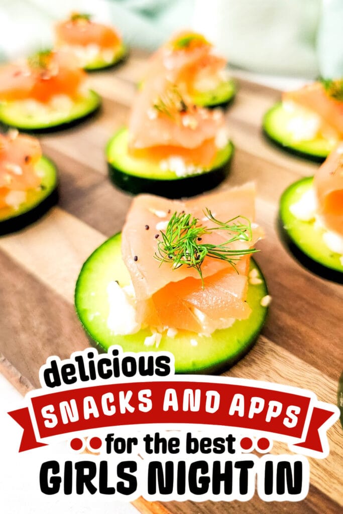 girls night snacks - Salmon Cucumber Bites