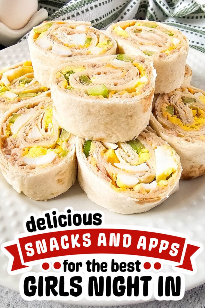 girls night snacks -Tuna Salad Pinwheels