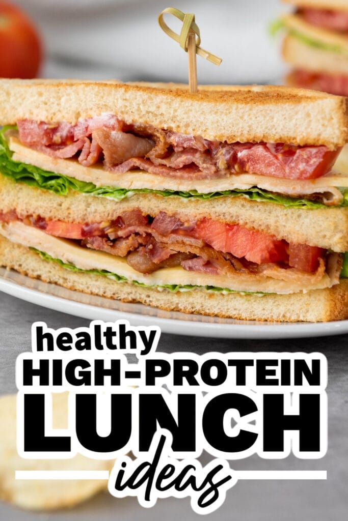 high protein lunch ideas - Homestyle Chicken & Bacon Club Sandwich