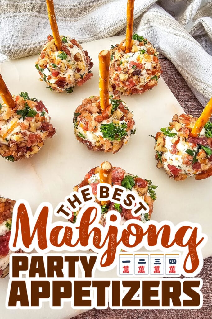 mahjong party food ideas - Cracked Out Cheeseball Bites