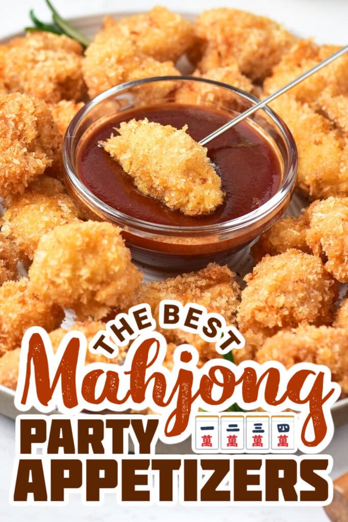 mahjong party food ideas - Crispy Popcorn Chicken Bites