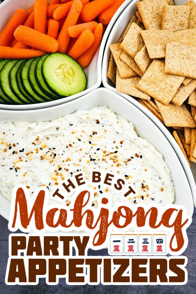 mahjong party food ideas - Everything Bagel Dip