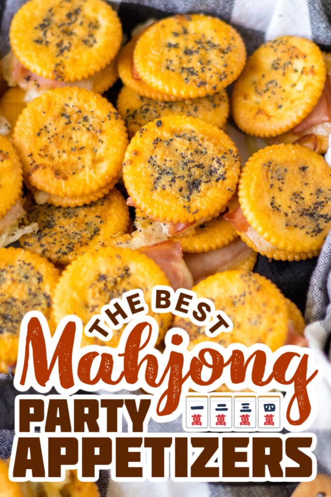 mahjong party food ideas - Ritz Ham Sandwiches