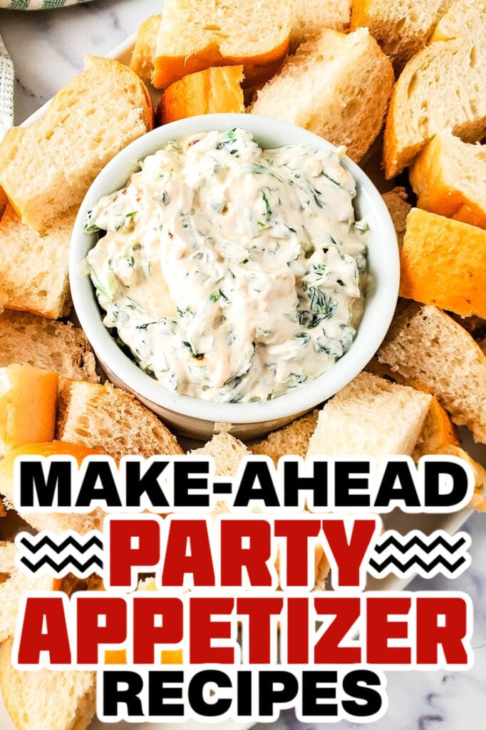make ahead appetizer -Creamy Spinach Dip
