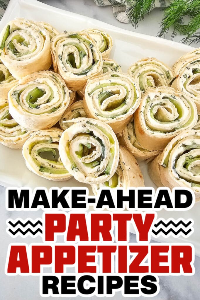 make ahead appetizer-Cucumber Dill Pinwheels
