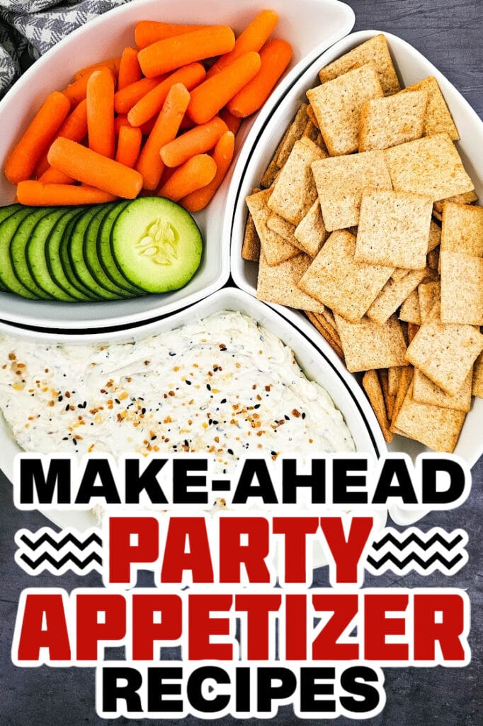 make ahead appetizer -Everything Bagel Dip
