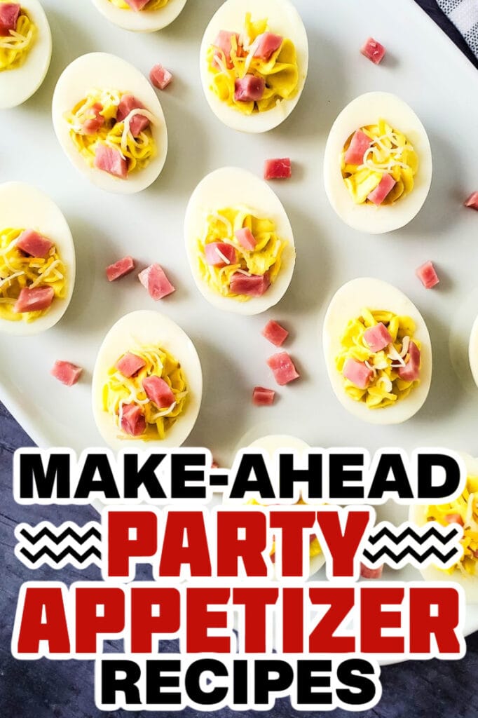 make ahead appetizer - Ham and Cheese Deviled Eggs