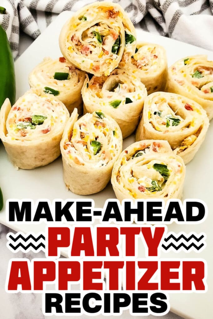 make ahead appetizer-Jalapeno Popper Pinwheels