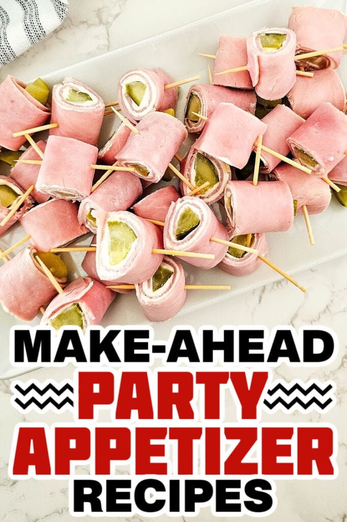 make ahead appetizer - Pickle Ham Rolls