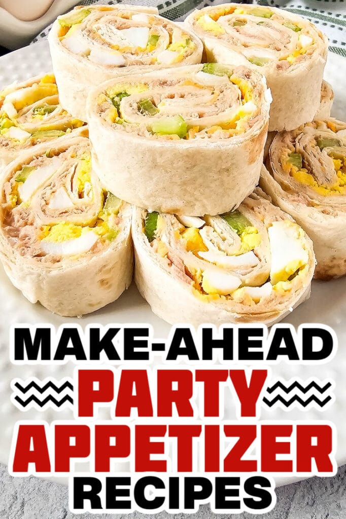 make ahead appetizer-Tuna Salad Pinwheels