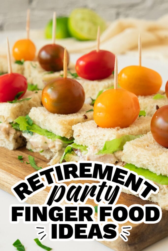 retirement party finger food ideas - Classic Tuna Tea Sandwiches