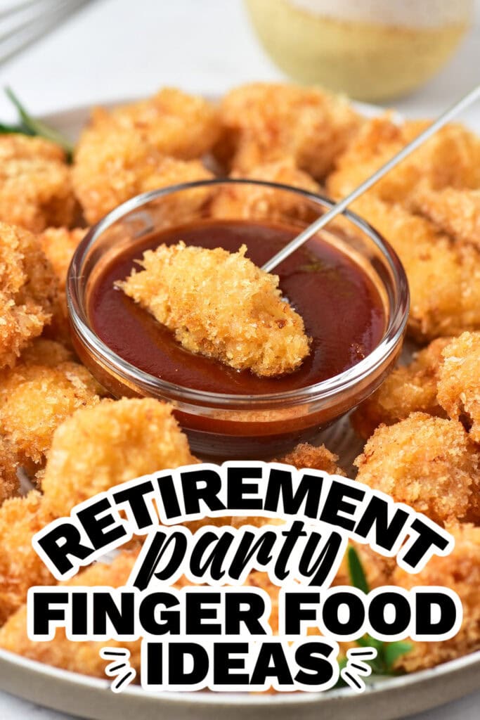 retirement party finger food ideas -Crispy Popcorn Chicken Bites
