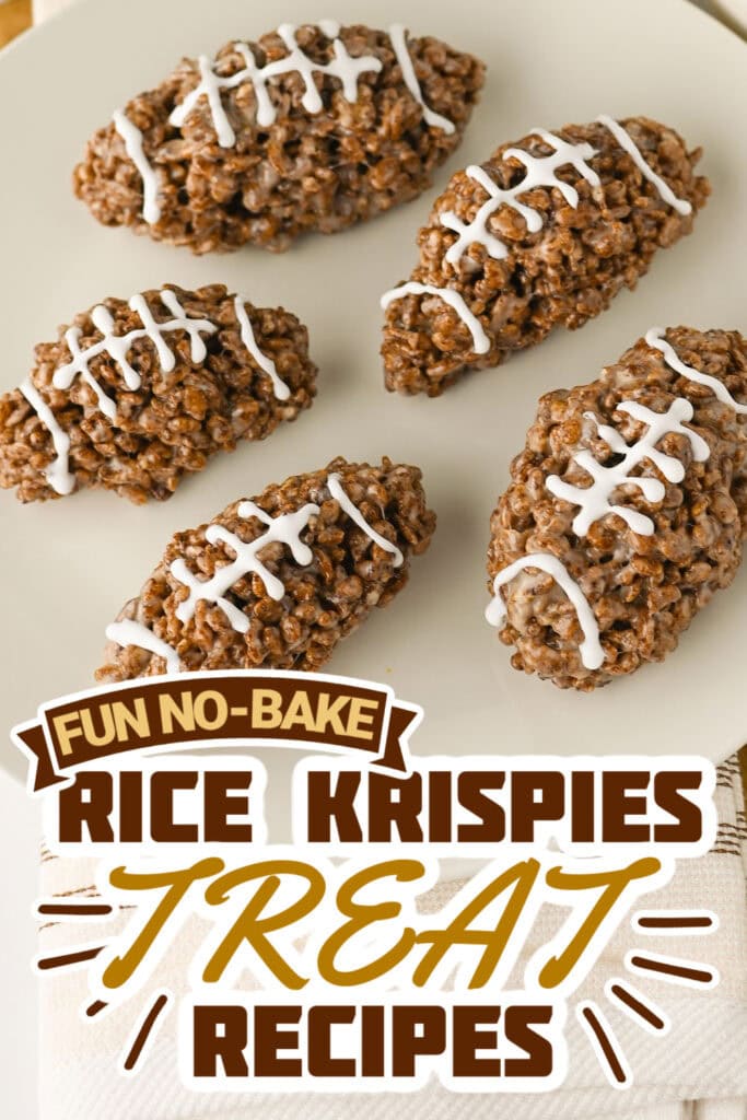 rice krispie treat recipes -Football Rice Krispies Treats